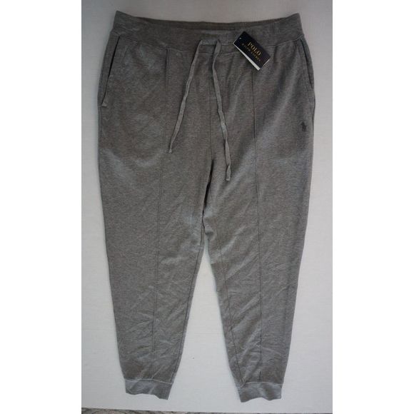 Polo Ralph Lauren Men's Sz XL Gray Heather Pintuck Seamed Sweatpants $148 - Picture 1 of 11